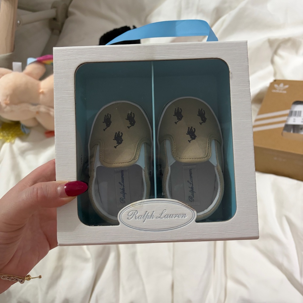 Ralph Lauren baby Slip-On Shoes size 3 NWT